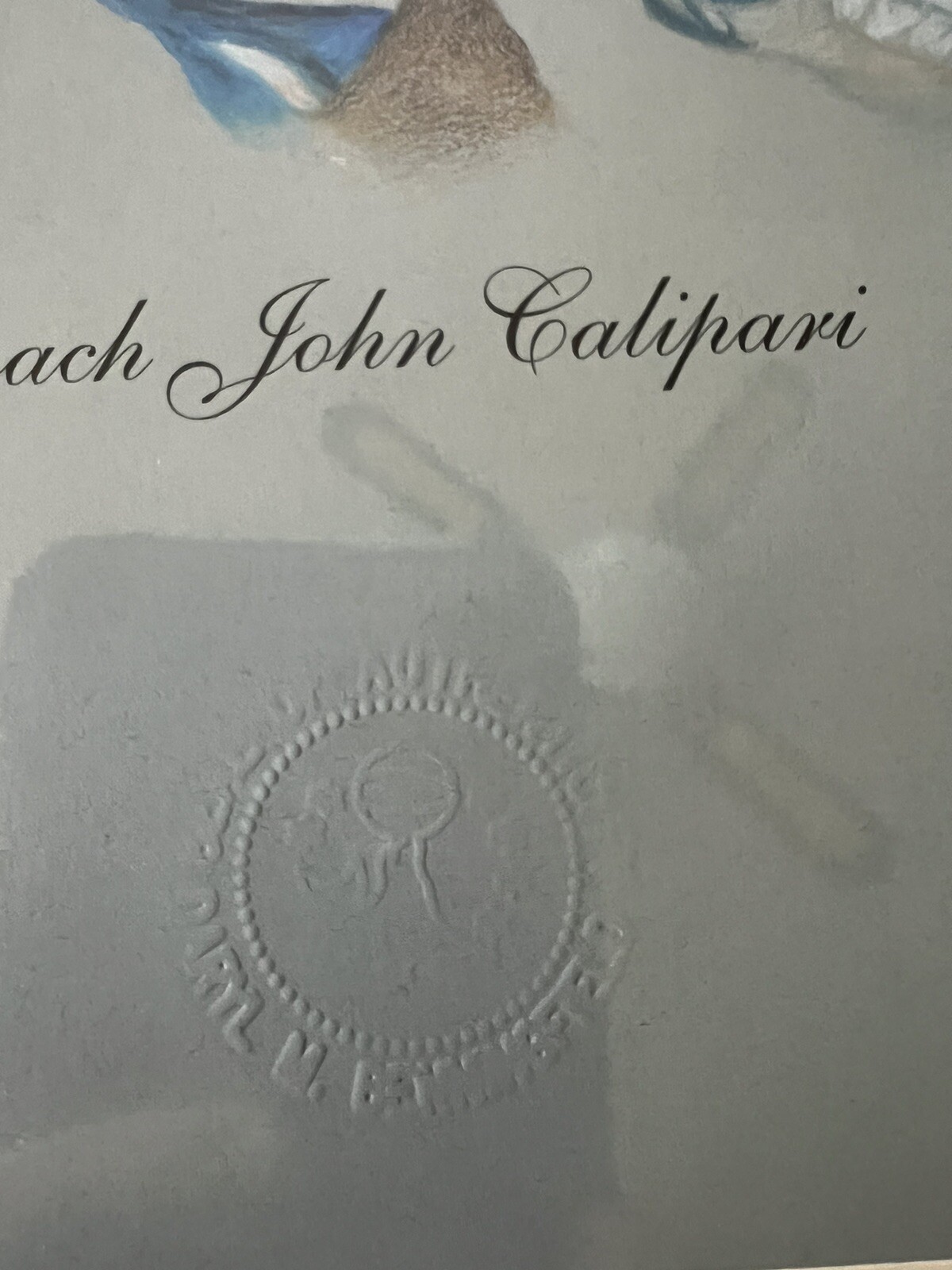 John Calipari Framed University Of Kentucky Picture By Daryl