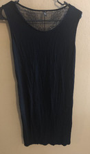 GUESS Los Angeles Women's Black Lace Racerback Tank Party Dress - Size Medium