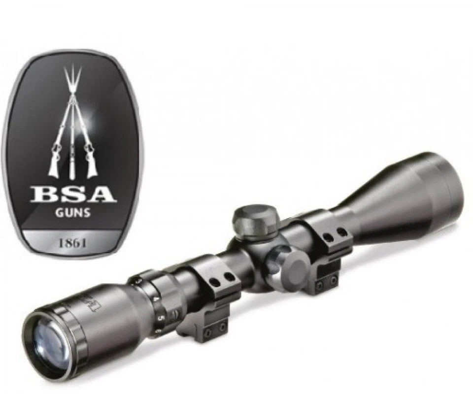 BSA Essential 3-9 x 50 Mil Dot 30mm Tube Air Rifle Scope - 1 piece mount 177 22 - Image 2 of 4