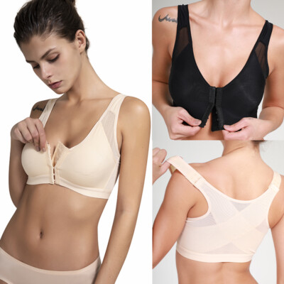 Womens Front Closure Bra Post-surgery Posture Corrector Shaper