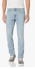 Levi's Mens 511 1432 Stonewash Light Blue Stretch Slim Fit Denim Jeans 28 X 30
