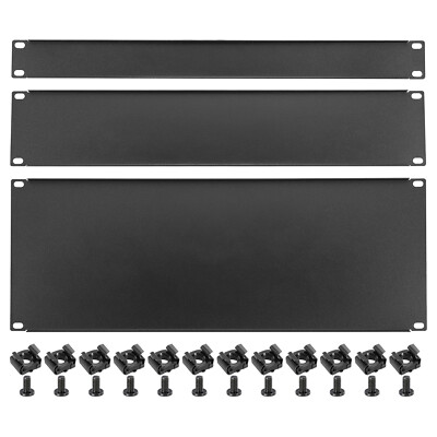 3 stücke 1U 2U 4U Blank Panel Rack Montieren 19 ''Füller Panel Blanking Panel