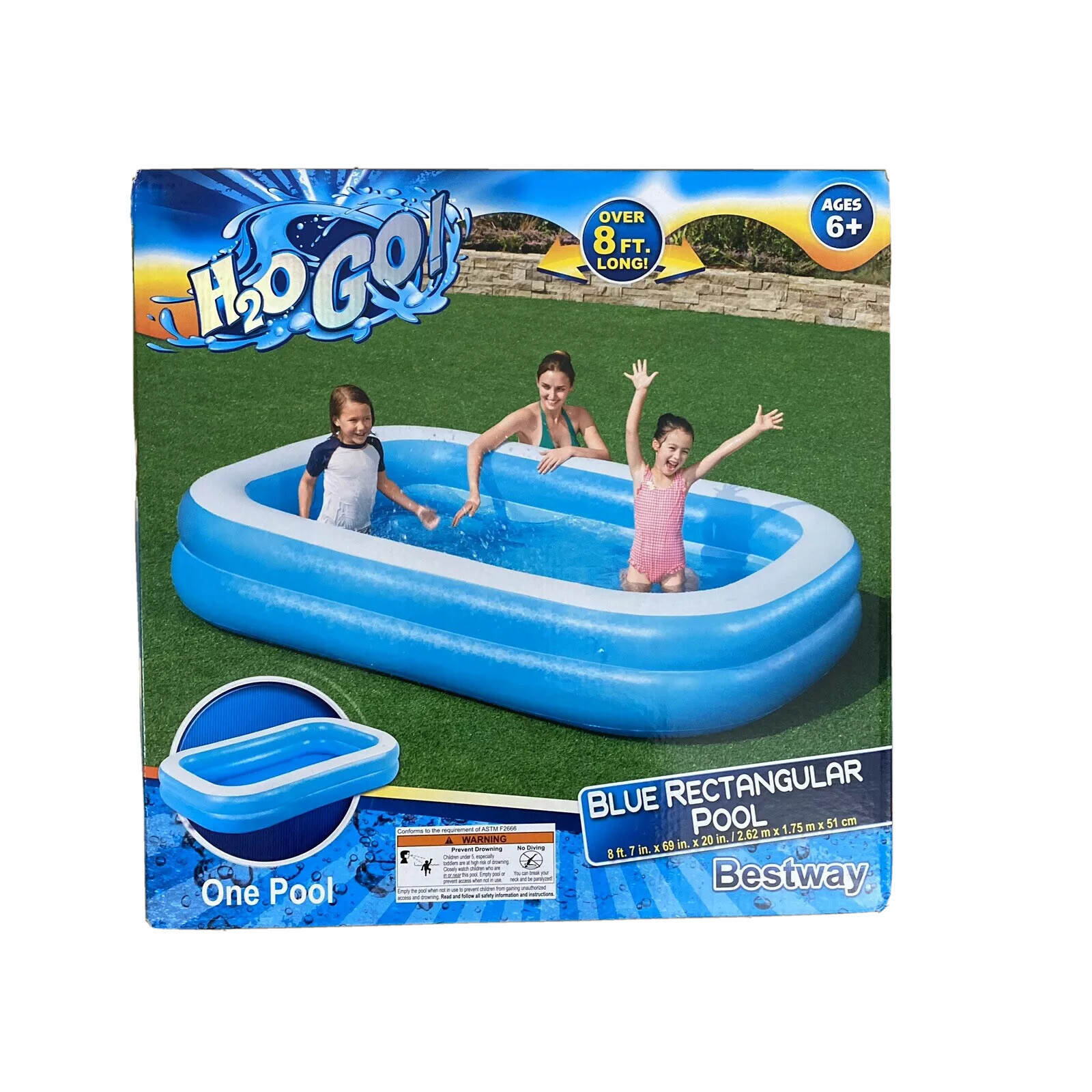 h20 inflatable pool