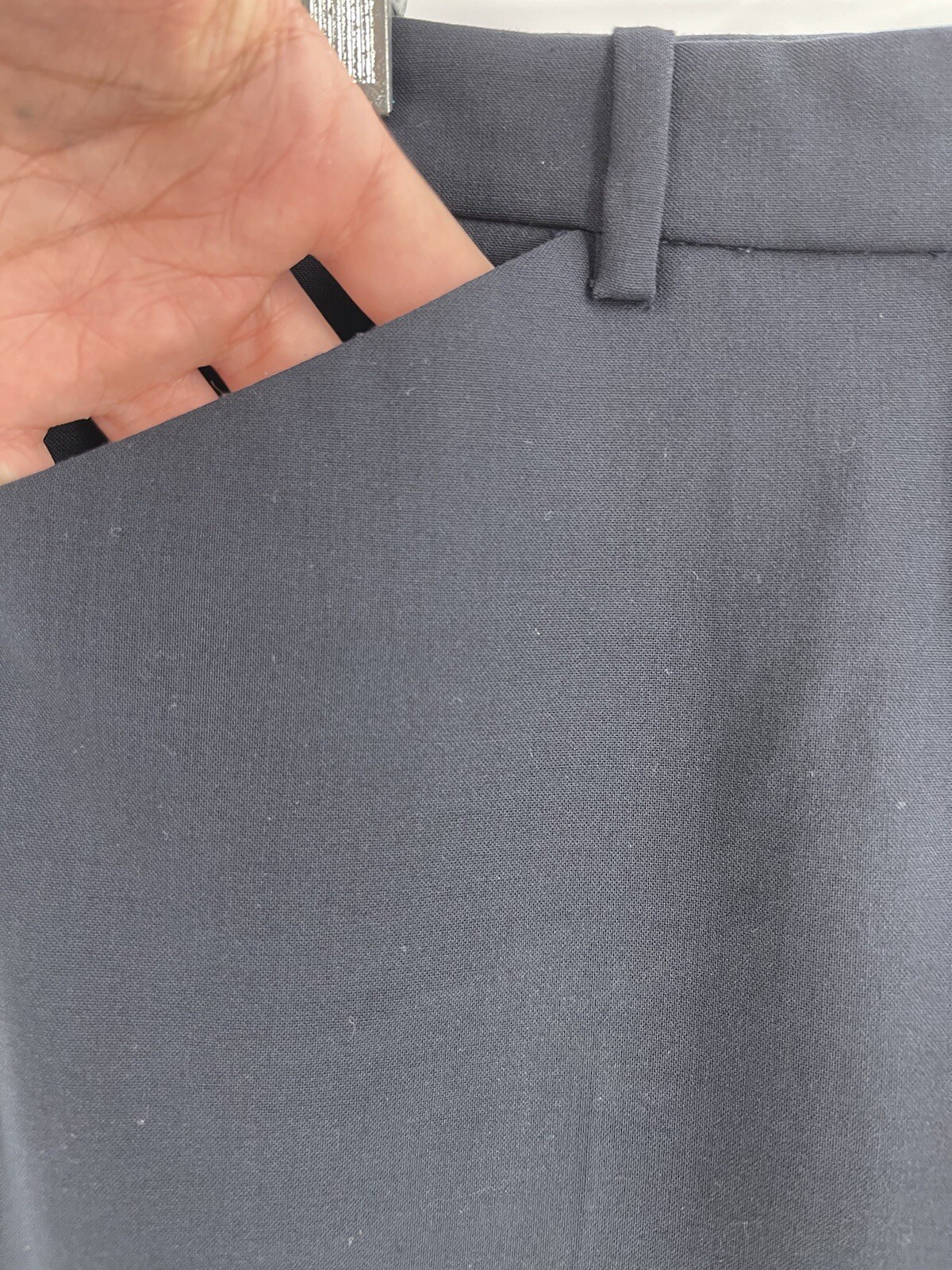 Theory Navy Polyester Virgin Wool Elastane Dress … - image 5