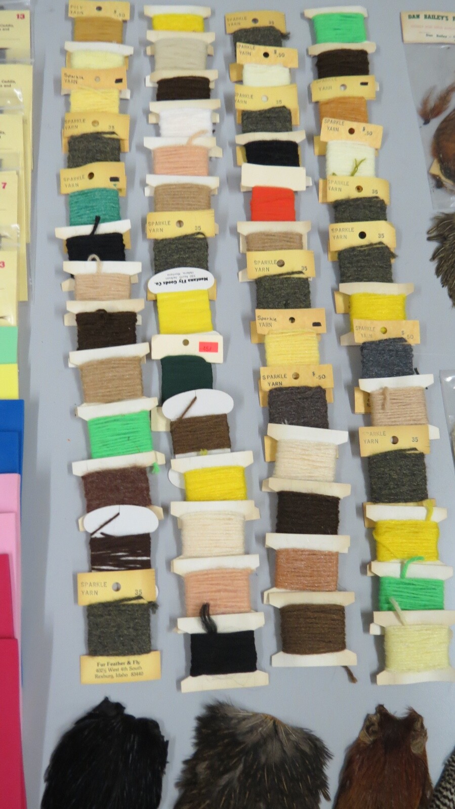 Large Lot of Vintage Fly Tying Materials eBay