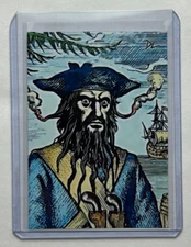 Blackbeard Limited Edition Artist Signed “Edward Teach” Trading Card 7/10