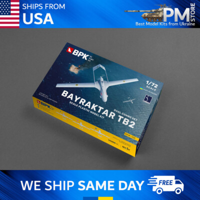 BPK 7230 Bayraktar TB2 dual combo set scale model kit 1/72