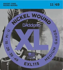 Electric Guitar D'addario XL String Set GUI-EXL115