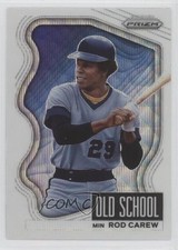 2022 Panini Prizm Old School White Wave Prizm Rod Carew #OS-9 HOF 04o2