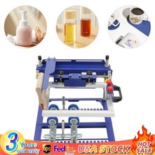 Curved Screen Printing Machine Bottle Cylinder Press Printer 170 mm Diameter
