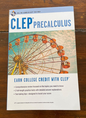 REA CLEP PRECALCULUS STUDY GUIDE- LIKE NEW