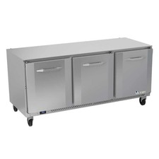 Victory Refrigeration VUR72HC 72" Three-Section Undercounter Refrigerator