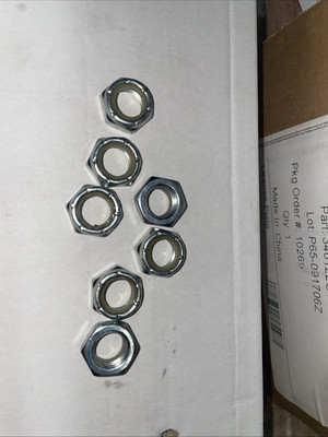 (100) 1/2-20 Nylon Insert Lock Nuts Thin / Jam / Half thick NTE Stainless 1/2x20