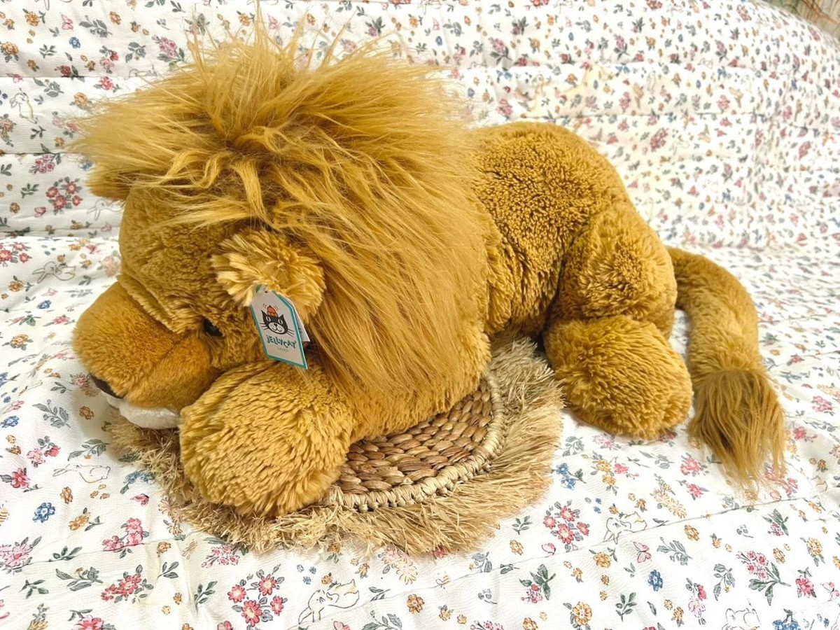 ジェリーキャット ライオン  Louie Lion ぬいぐるみ Jellycat Louie Lion Huge – New With Tags – Retired and Rare Plush