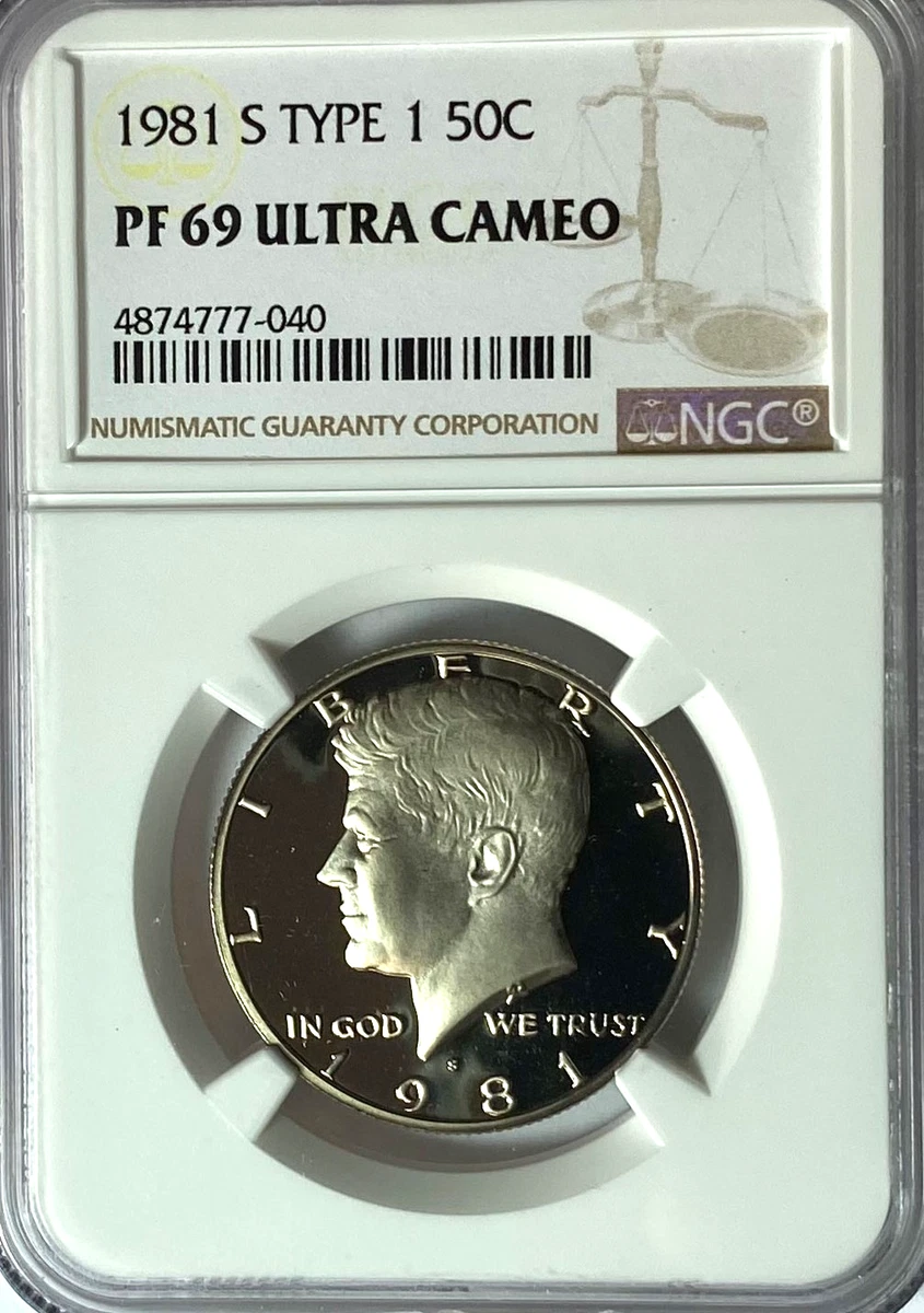 Uncirculated 1981 Grade PR 69 Kennedy US Half Dollars (1964-Now