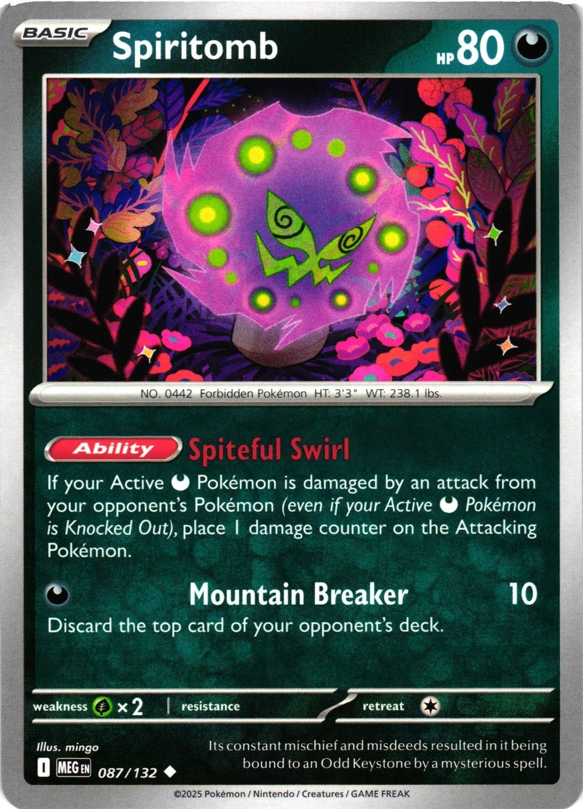 Pokemon - Spiritomb - 087/132 - Mega Evolution - NM/M