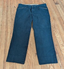 Vintage Polo Ralph Lauren Pants Size 34 Hunting Leather Details 25.5" Inseam