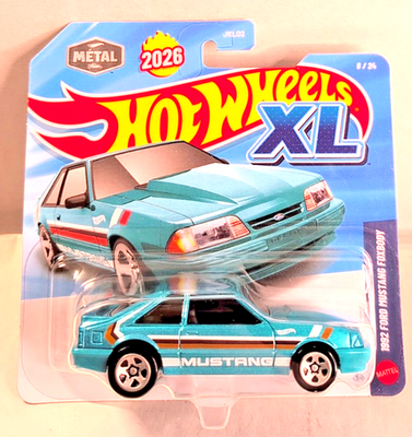 Ford Model 92 ミニカー BRK42 2026 Hot Wheels XL Series 1992 Ford Mustang Foxbody 1:43 Green