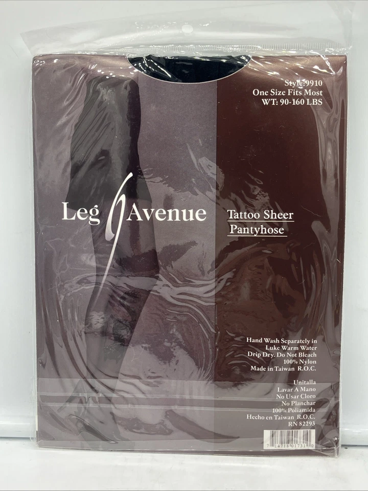 Pantimedias Leg Avenue Dragon Tattoo negras transparentes 9910 OSFM - HALLOWEEN - ENVÍO GRATUITO Foto 2 de 2