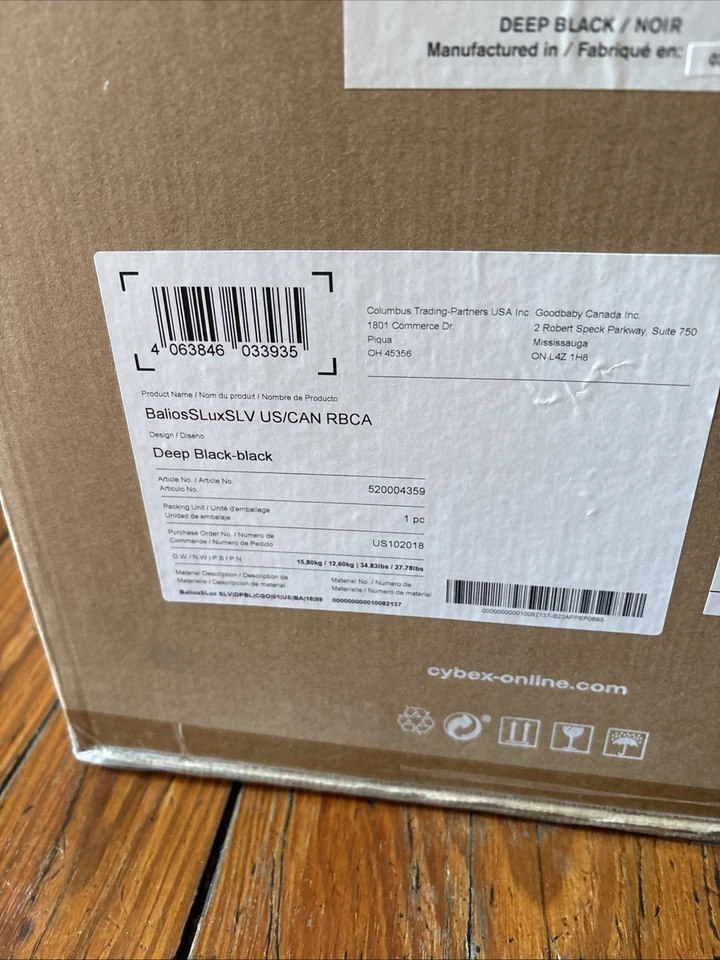 Cybex Gold Balios S Lux Stroller in Deep Black - Image 4 of 4