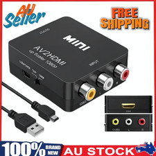 RCA AV to HDMI Converter Adapter Composite AV2HDMI Converter 1080P HDTV/DVD AU