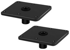 Aluminum Boat Seat Base, 7 x7 Inches, Pedestal Base Mount Black