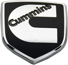1Pcs Compatible with Head Front Cummin Emblem 3D Badge Nameplate Chrome Black