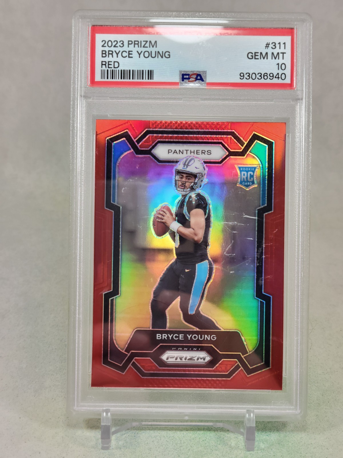 2023 PANINI PRIZM BRYCE YOUNG #311 RED PSA 10 Rookie SSP CASE HIT