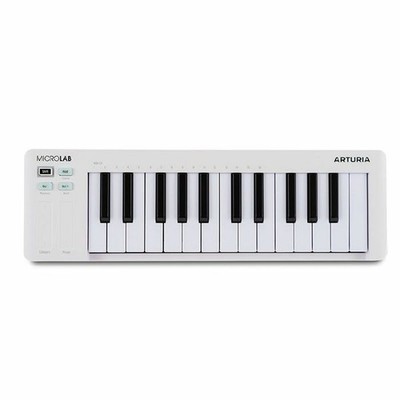 Arturia MicroLab MK3 25-Key USB-C MIDI Keyboard Controller (weiß)