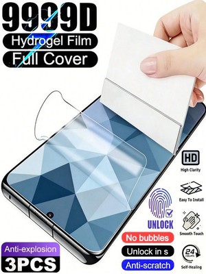 3er Pack Ultra HD Hydrogel Displayschutzfolie für Android Smartphones Billig24