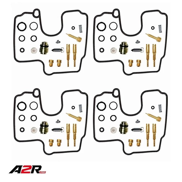 4X Vergaser Reparatursatz Dichtung DüSe FüR Yamaha YZF-R1 R1 5JJ 1998-2001-image