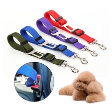 Adjustable Dog Car Seat Belt Safety Leash Durable Nylon Pet Seatbelt for Travel