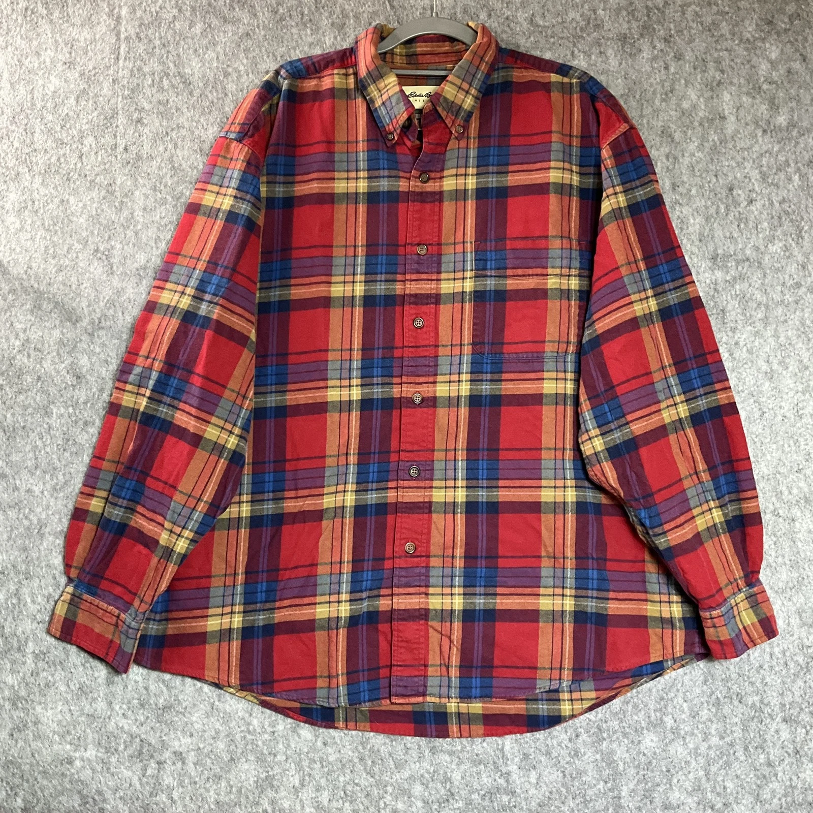 Vintage Eddie Bauer Shirt Mens XL Red Plaid Long Sleeve Flannel Outdoor Preppy
Opens in a new window