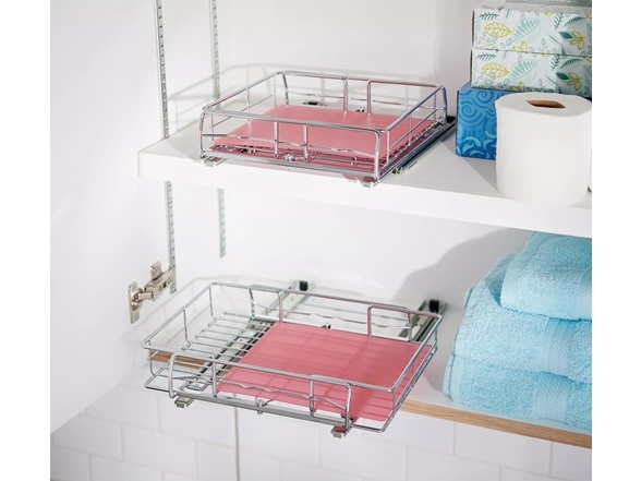 НАБОР POP-IT ИЗ 2 ВЫДВИЖНЫХ ОРГАНАЙЗЕРОВ С ВКЛАДЫШАМИ БОЛЬШОГО РАЗМЕРА - РОЗОВЫЙ