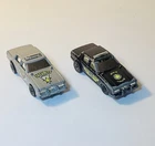 VINTAGE 1986 HOT WHEELS FLIP OUTS SECURITY PATROL & STATE POLICE CARS 1/64 VG!!
