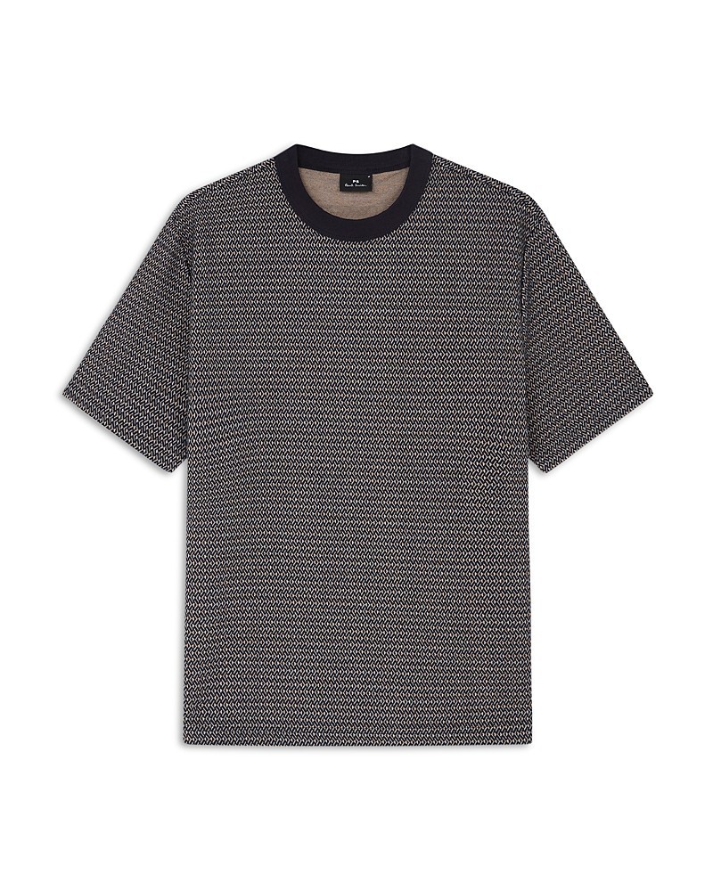 Paul Smith Geometric Pattern Tee Mens Size Small Navy Pullover Short Sleeve 7990₽