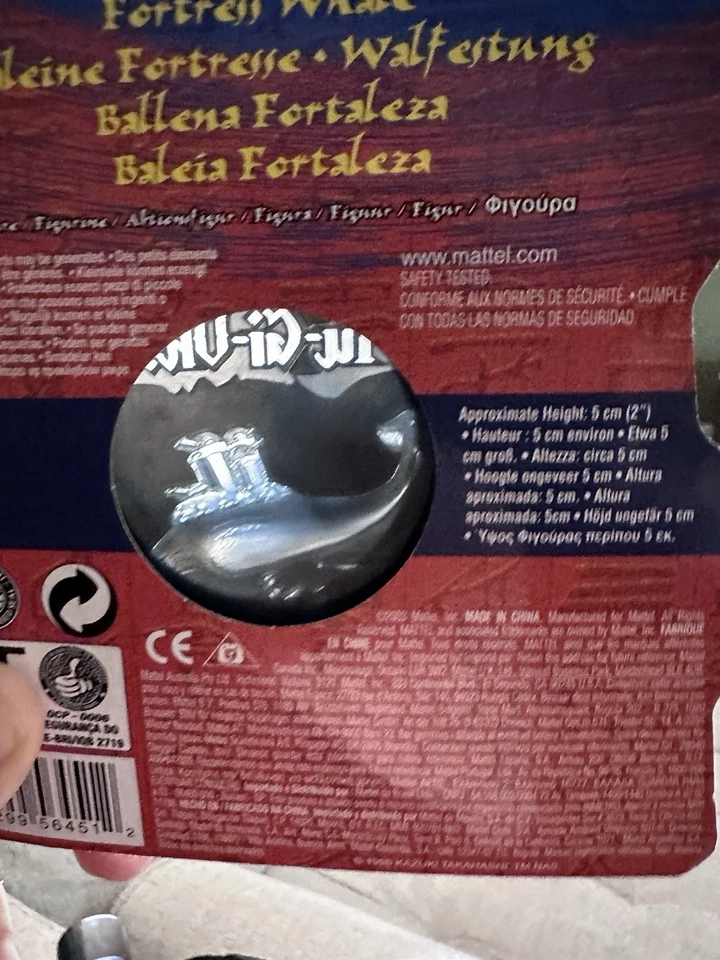 Yu-Gi-Oh! Minifigura de Colección Fortress Whale 2" Serie 11 Mattel Rara 2003 Foto 4 de 4