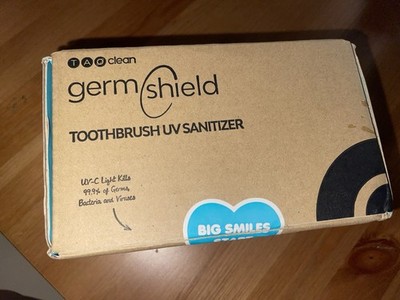 TAO Clean Germ Shield UV Toothbrush Sanitizer Cleaner White Open Box