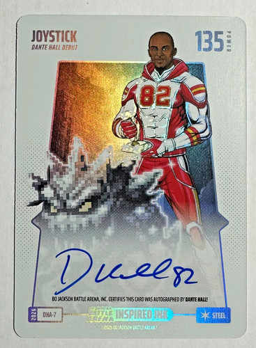 2026 Bo Jackson Battle Arena Joystick Dante Hall Inspired Ink Autograph Steel