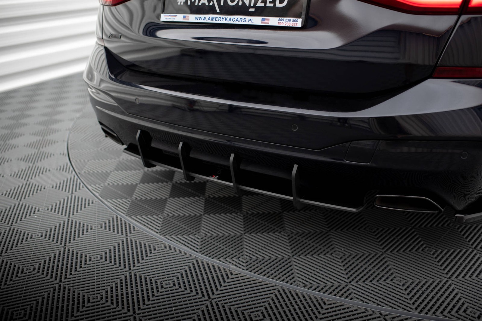 Diffuseur arrière BMW G32 M-Pack Maxton noir antibruit - 3