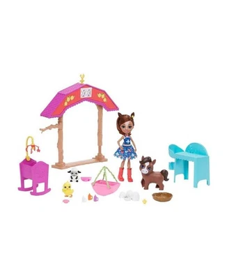MATTEL Enchantimals Barnyard Nursery Playset With Haydie Horse Doll & Trotter
