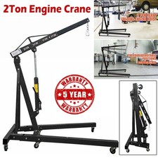 2Ton Mobile Hydraulic Folding Engine Crane Stand Jack Workshop Hoist Lift Lifter