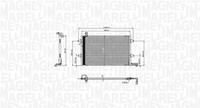 Magneti Marelli Kondensator Klimaanlage 350203840000 FüR VW Golf 3 1H1 Vento 1H2