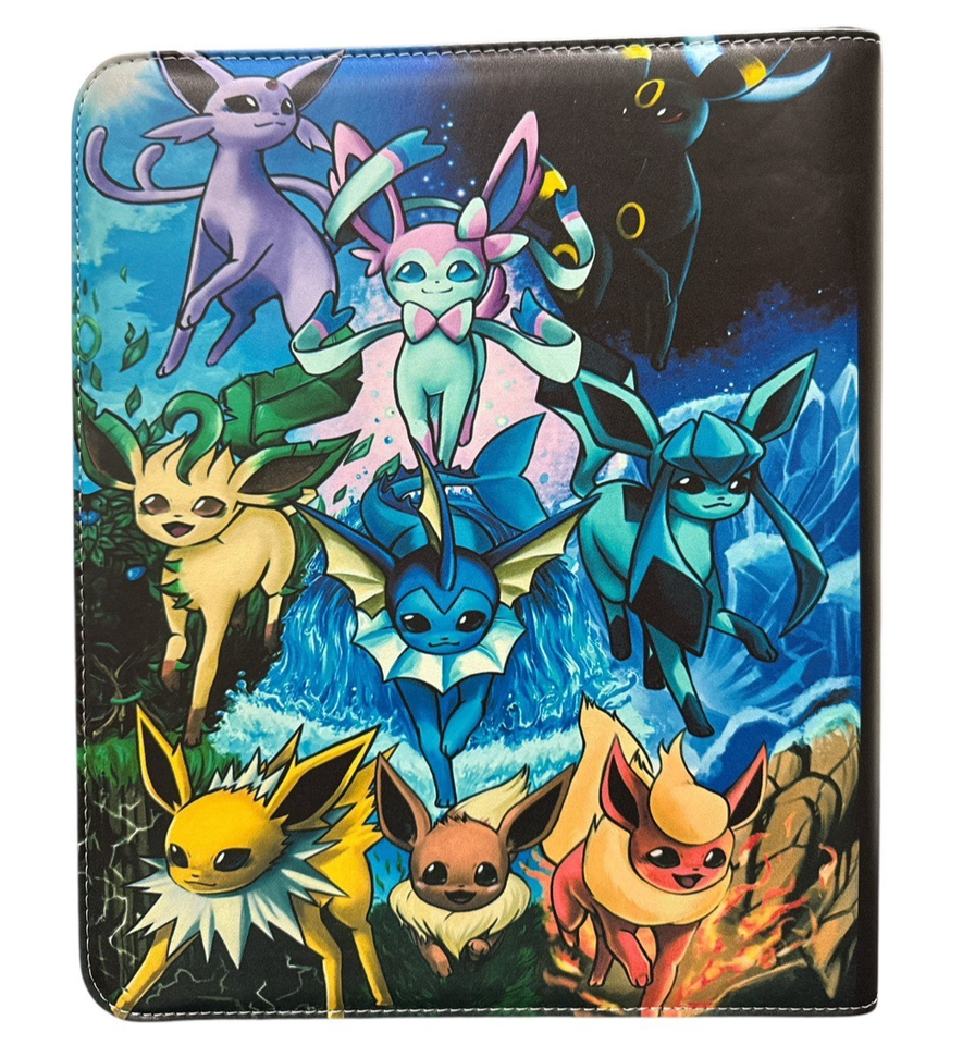 eeveelutions card binder Ultra Pro:-Pokemon Eevee Trading Game, 3 Ring Album Holds 9 Pocket Pages, Durable : Toys & Games around spine Kraken's Eeveelutions Binder Update -