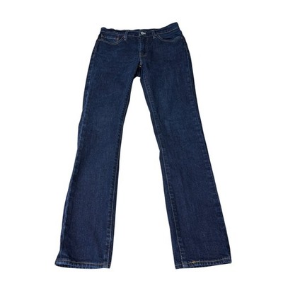 Levis Premium Big E Strong Mens 32x32 Straight Leg Jeans Dark Indigo Blue
