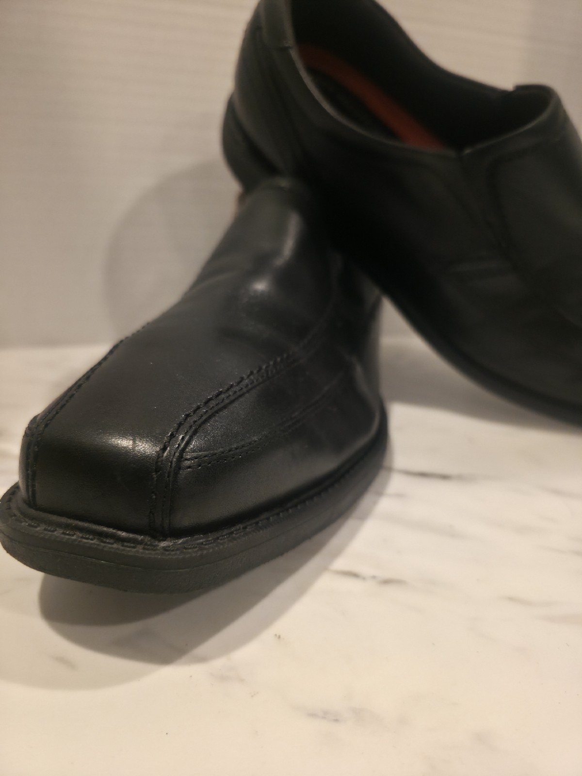Rockport Walkability slip on Men's Black Leather Loafer Shoes, Size 13