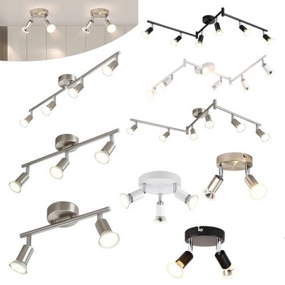 Deckenlampe LED schwenkbar 2/3/4/6 flammig GU10 Spot Deckenstrahler Wohnzimmer