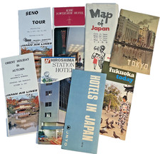 Vintage Japan 1960's - 1970's Travel Brochures Hotels Airline Guides - LOT