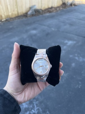 Seiko Rose Gold Aura Roman Dial