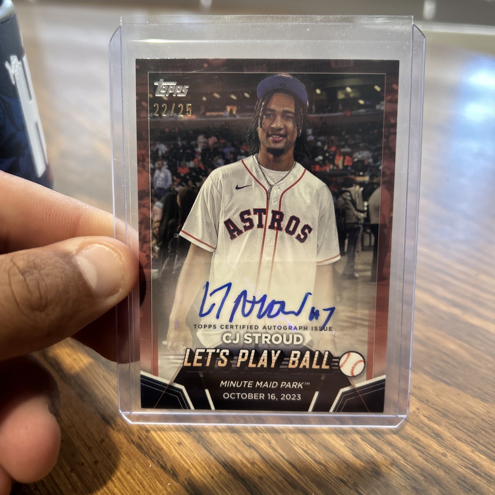 2024 Topps Series 2 Play Ball CJ Stroud SSP Red Auto 22/25 Only One On Ebay RARE